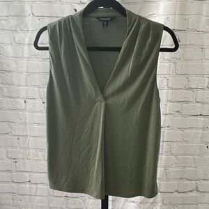 Banana Republic Olive Green Sleeveless Shirt Size Extra Small